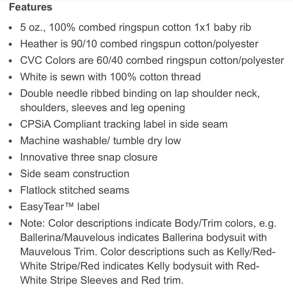 Infant Bodysuits