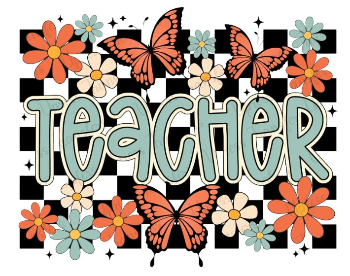 Teacher butterflies vinyl
